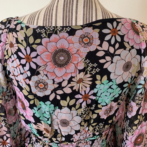 Anthropologie Maeve Floral Pink Blouse Top Women’s S NWT - Picture 6 of 9